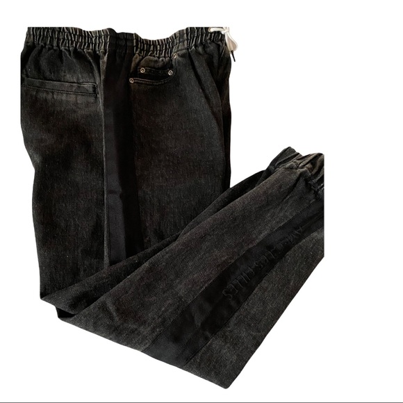 Avec Les Filles Pants - Avec Les Filles washed denim joggers